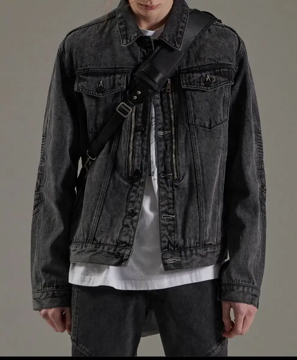 메종미네드 HERREN BIKER DENIM JACKET